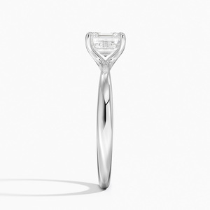 BOJ <b>Ring</b> 081 Asscher Cut 925 Silver Floral Inspired Solitaire <b>Diamond</b> <b>Ring</b> 2ct D Color VVS1 Moissanite GRA Certified Low Price - Product Image 3