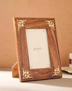 Cadre photo minimaliste fait main en bois massif, décoration moderne pour la maison, cadre photo en bois pour table. - Product Image 1