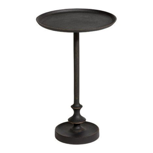 Industrial <b>Iron</b> Pedestal Coffee <b>Table</b> With Round Top And Decorative Base For Living Room Furniture Handmade Side <b>Tables</b> - Product Image 1