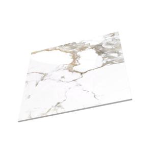 Dalle murale moderne 800x800 en pierre frittée et marbre de porcelaine brillante avec design texturé - Product Image 3