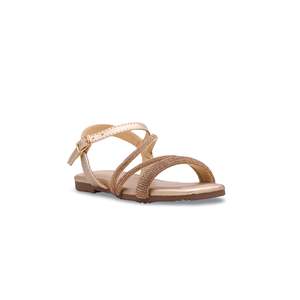 Sandale à talon doré pour filles Design fantaisie KD7865 - Product Image 2