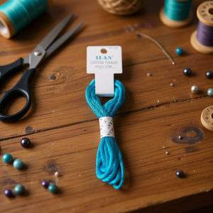 Cordoncino Intrecciato Ilan 4mmx5M Turchese - Product Image 3