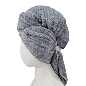Serviette pour cheveux ultra absorbante, séchage rapide, douce, 100% coton, turban pour femmes, cheveux bouclés mouillés - Product Image 4