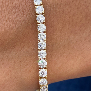 Handcrafted Lab Grown Diamond Bracelet Solid 18K <b>Gold</b> IGI Authenticated Luxury Wristwear White Yellow <b>Rose</b> <b>Gold</b> - Product Image 6