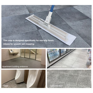 Serpillère plate (essuyage à l'eau) avec chiffon de serpillère durable, taux de déshydratation de 60 à 70 % et absorption en moins de 10 secondes - Product Image 4