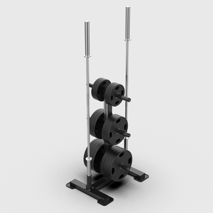 QLI QWT400 Plate Storage <b>Tree</b> Olympic <b>Weight</b> Plate Rack with Strong Steel Frame for Efficient Gym Space Utilization - Product Image 4