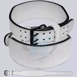 Adjustable Leather Gym Weightlifting <b>Belt</b> Strong Waist Support For Weight Training Cross Training And Fitness <b>Exercise</b> - Product Image 4