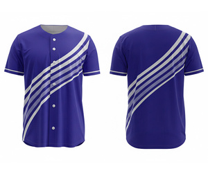 Camisetas de Béisbol Sublimadas a la Moda – Ropa Deportiva Profesional para Equipos con Logotipo y Números Personalizados |   Base de Poliéster Transpirable - Product Image 6