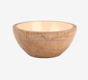 ชุดชามไม้เคลือบเงา4ชิ้นโดยงานฝีมือช่างฝีมือหลากสีของที่ระลึกสไตล์ทะเลงานฝีมือธรรมชาติ - Product Image 6