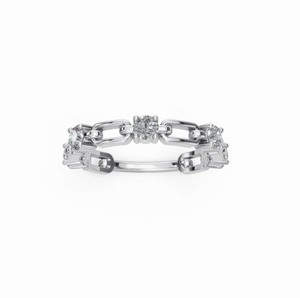 Anillo de Diamantes Everlinked de Alta Calidad, 0.500 Quilates, Corte Redondo, FG VS, Joyería Fina Premium para Novias y Colecciones de Moda - Product Image 5