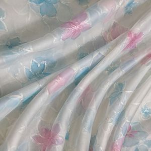 Premium position print with embroidery fabric is a modern textile designed for stylish fashion and <b>garment</b> collections This fabr - Product Image 4