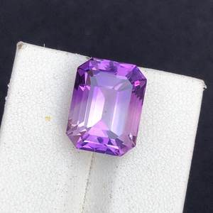 Aigue-marine violette naturelle, taille octogonale, pierre de naissance de février, qualité supérieure, pierre de collection en cristal - Product Image 4