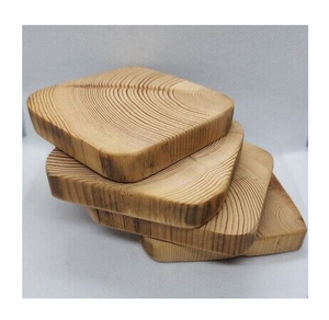 Posavasos de Madera, Accesorios de Mesa, Posavasos de Madera con Rayas Multicolor, Regalo para Bodas y Ceremonias - Product Image 1