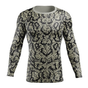 Rashguard à manches courtes personnalisé, best-seller, respirant, avec logo de surf, design par sublimation, créez votre propre logo. - Product Image 5