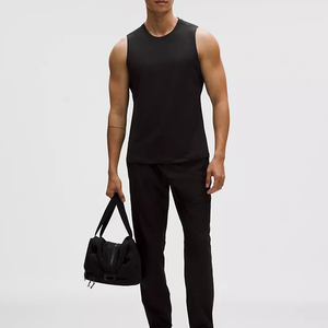 Débardeur de sport d'été pour homme de haute qualité, à capuche, coupe ample, col montant, respirant, tricoté, pour fitness, gym et course à pied - Product Image 3