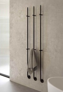 Gold Metal <b>Towel</b> Rack Minimalist Design Hanging <b>Stand</b> for Bathroom or Kitchen Durable Polished Finish - Product Image 2