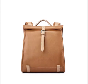 vintage style travel <b>backpack</b> laptop <b>backpack</b> men women durable stitching strong zipper spacious compartments large capacity - Product Image 1