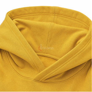 Sweat à capuche épais en molleton bouclette pour homme, coupe oversize à épaules tombantes, logo personnalisé, coton de haute qualité, vente en gros OEM - Product Image 4