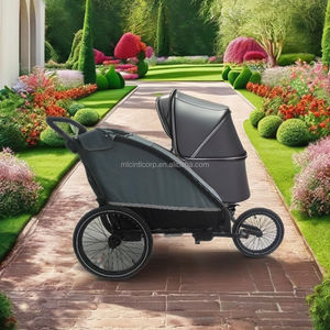 Remolque para bicicleta y cochecito para mascotas - Marco de aleación de aluminio, suspensión independiente, neumáticos de 20 pulgadas con aire, carga máxima de 45-50 kg - Product Image 6