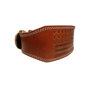 OEM Custom Leather Weightlifting Belt Powerlifting Belt Factory Manufacturer Heavy Duty Adjustable Gym Belt <b>Back</b> <b>Support</b> - Product Image 6