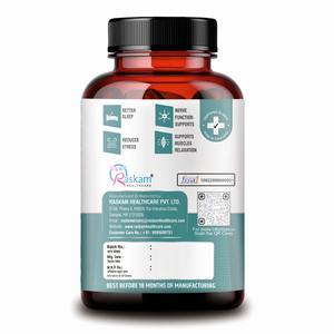 Raskam Magnesio Glicinato, 2000 mg por porción, 120 tabletas vegetarianas, apoya la recuperación muscular, el sueño y la salud nerviosa - Product Image 3