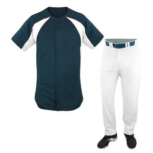 Uniforme de Béisbol Juvenil al por Mayor, Uniforme de Béisbol para Adultos con Pantalón Blanco - Product Image 5
