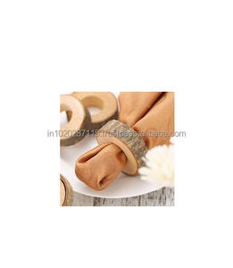 Porte-serviettes en bois artisanal rustique avec des matériaux écologiques, parfait pour une décoration de table durable - Product Image 1