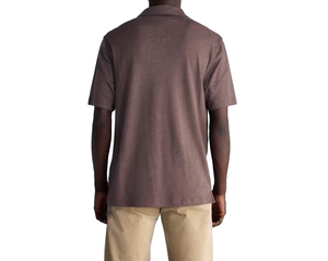 Polo en coton à manches courtes pour homme avec logo personnalisé, couleur unie, respirant, tricoté, coupe décontractée, longueur normale, pantalon assorti - Product Image 1