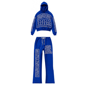 Trajes Deportivos de Hombre de Primera Calidad, Estilo Moderno, con Pantalones Acampanados, Manga Larga, para Invierno, Diseño Personalizable - Product Image 2