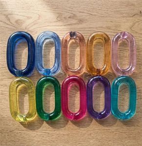 Colorful <b>Resin</b> Chain Link Bracelet Fashion Statement Jewelry Accessory for Women - Product Image 3