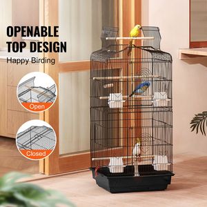 Gabbia per Uccelli Grande da 41 Pollici con Tetto Apribile per Pappagalli, Fringuelli, Canarini, Calopsittici, Pappagallini e Altri Piccoli Uccelli - Product Image 2