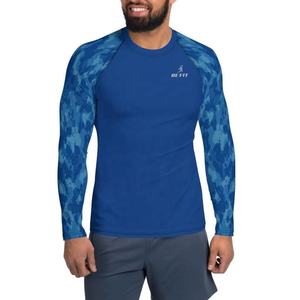 Nouveau Style Hommes Imprimé À Manches Longues BJJ Rash Guard En Gros Sur Mesure Compression Porter Rash Guard - Product Image 1