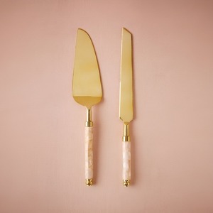 ชุดอุปกรณ์เสิร์ฟเค้กแบบหรูหราเคลือบทอง ด้ามจับทำมือ ตกแต่งสไตล์ราชวงศ์ คุณภาพสูง ราคาประหยัด - Product Image 3