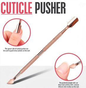 Kit professionnel 4 pièces de manucure et pédicure : mini lime à ongles, coupe-cuticules, outils pour ongles incarnés, rehausseur d'ongles en acier inoxydable - Product Image 2