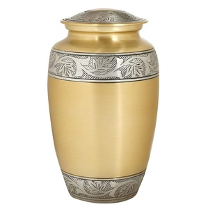 Urna Funeraria de Metal Grabada en Blanco, Estilo Clásico Americano/Europeo, para Cenizas de Adultos - Product Image 6