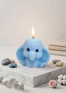 Lovely Cute Baby Elephant <b>Candle</b> Made of pure Soy wax with Best Quality Aroma Fragrance Available at Wholesale Price From India - Product Image 5
