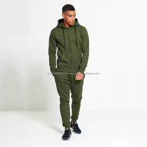 High Quality Custom <b>Men's</b> Jogger <b>Suit</b> Set Embroidered Designer Print Sport Tracksuit Full Zipper Made of Cotton Polyester - Product Image 1