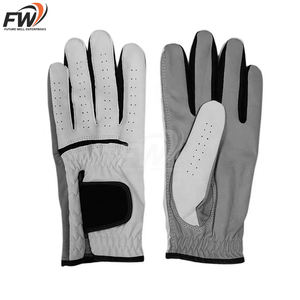 Gants de golf en cuir Cabretta d'Indonésie en gros, logo personnalisé OEM, doux, pleine couleur, pour hommes gauchers - Product Image 2