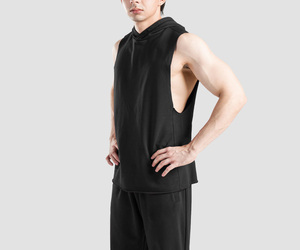 ผู้ผลิต OEM/ODM เสื้อกล้ามกระชับสัดส่วนผู้ชายแบบมีฮู้ด ช่วยลดสัดส่วนและกระชับรูปร่าง - Product Image 2