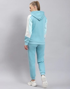 New Arrival Lightweight Color Blocking Hooded Tracksuit For winter Vintage Cropped Hoodie & Mid Elastic Waist <b>Trouser</b> Tracksuit - Product Image 5