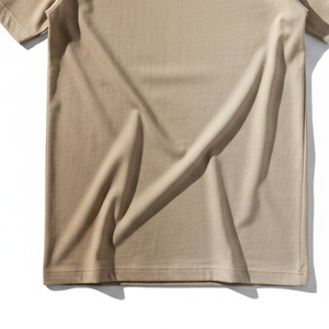 เสื้อยืดโอเวอร์ไซส์ผู้ชายผ้าโพลีเอสเตอร์ทอแบบยั่งยืน สไตล์สตรีทแวร์เรียบง่าย ทรงหลวม คุณภาพสูง เป็นมิตรต่อสิ่งแวดล้อม รับผลิตตามแบบ - Product Image 3