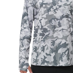 เสื้อฮู้ดดี้ตกปลาแขนยาวคุณภาพสูง ปรับแต่งได้ ป้องกันแสงแดด UPF 50+ แห้งเร็ว เสื้อตกปลาสำหรับทุกเพศ - Product Image 4