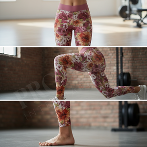 Leggings de yoga imprimés personnalisés haute performance, vêtements de fitness, pantalons de sport pour la gym et la course, leggings sur mesure avec contrôle du ventre - Product Image 3