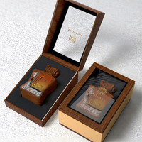 Boîte d'emballage de parfum de cadeau de lucarne ouverte transparente boîte de parfum de luxe avec la bouteille de parfum