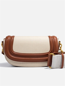 Sac bandoulière femme en forme de coquille, en cuir PU, avec boucle réglable, fermeture à fermoirs, style minimaliste, ferrures dorées, grande taille - Product Image 5
