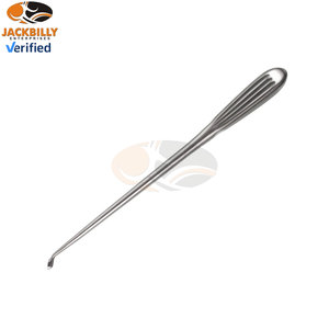 Jackbilly Enterprises Curtte 11, instrument chirurgical orthopédique à angle inversé, taille 3, à bout arrondi, en acier inoxydable, avec manche creux - Product Image 4