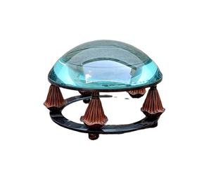 Loupe de Navigation nautique Antique de haute qualité lentille en verre en laiton avec lecture de matériel en bois exportateurs directs à faible coût - Product Image 1