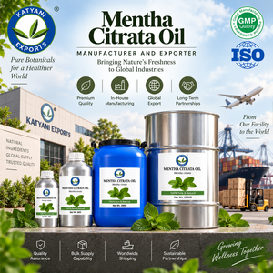 Aceite Esencial de Mentha Citrata de Grado Cosmético, Fabricante Mayorista, Aceite Botánico Aromático Natural - Suministro Directo a Granel desde India - Product Image 1