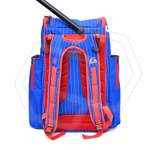 Mochila de Béisbol NIZA GEAR Azul y Roja con Bordado, Deportiva, Gran Capacidad, Cierre de Cremallera y Broche, Diseño Casual, Poliéster - Product Image 2