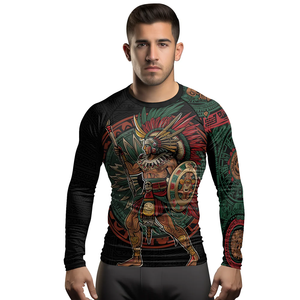 Rashguard de BJJ personnalisé imprimé par sublimation, respirant, à séchage rapide, de haute qualité, pour l'entraînement de Jiu-Jitsu No-Gi, de grappling et de compression MMA - Product Image 3